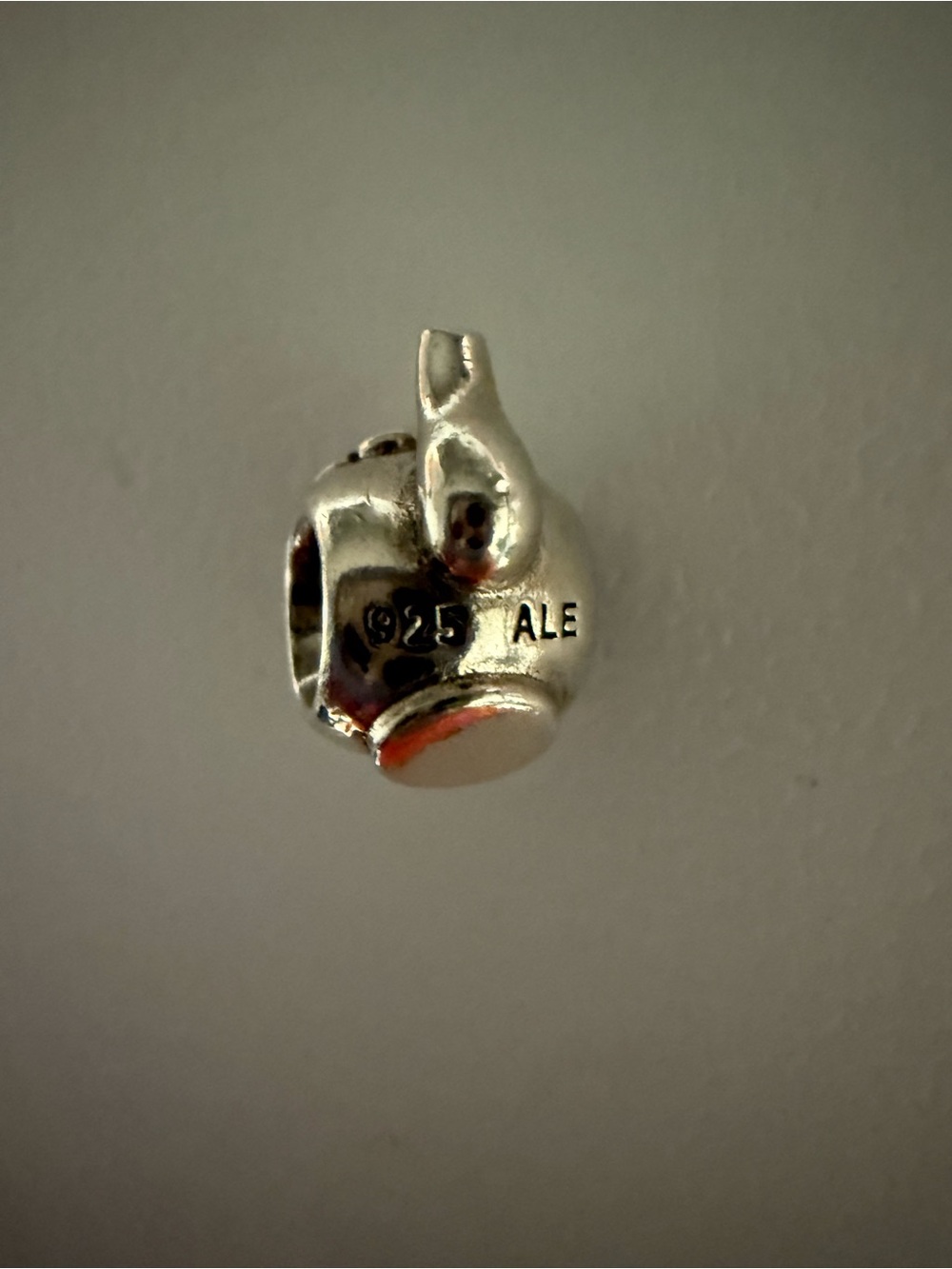 Pandora Silver Teapot Charm Bead - Sterling w/ 14k Detail - Picture 3 of 3